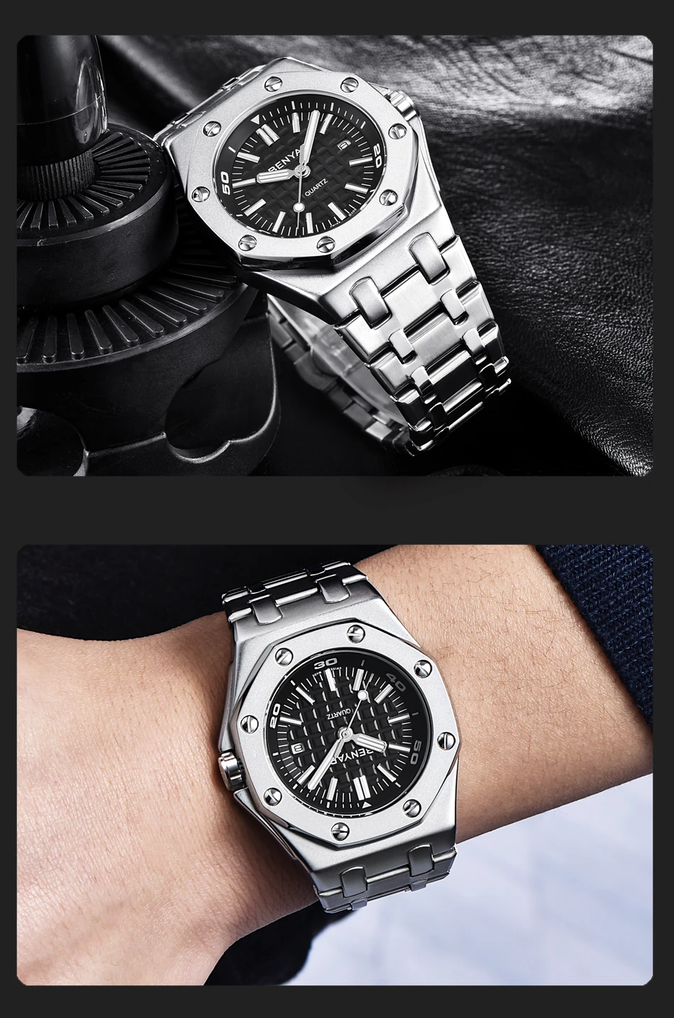 BENYAR Топ бренд Роскошные мужские часы модные повседневные водонепроницаемые мужские кварцевые часы мужские спортивные наручные часы Relogio Masculino с коробкой