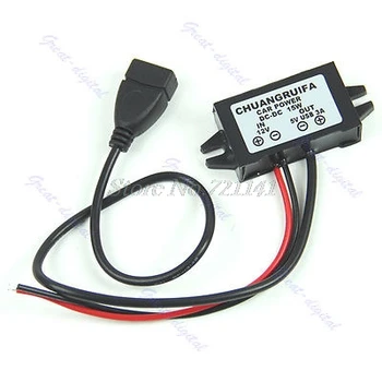

1PC DC DC Converter Module 12V To 5V USB Output Power Adapter New Dropship