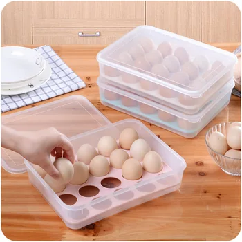 

High Quality 20 holes Plastic Egg Holder Storage Box Refrigerator Food 20 Eggs Airtight Storage Container Plastic S Box