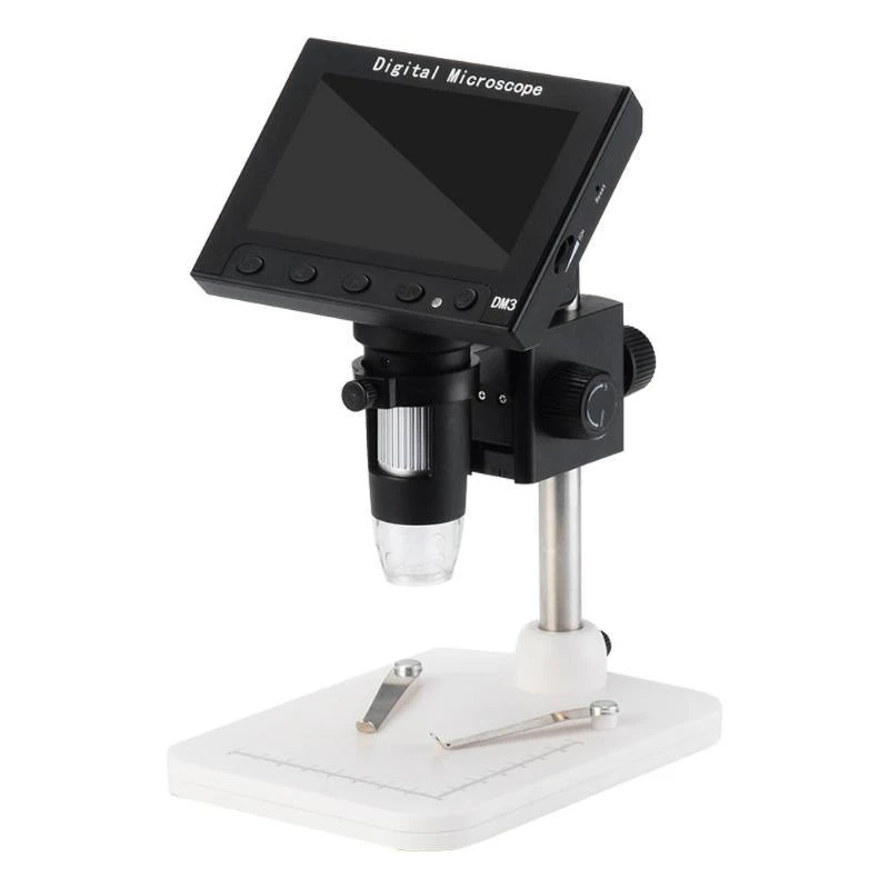 Electronic Digital Microscope Magnifier 1080P 1000X Portable 4.3 HD LCD with LED Lights 
