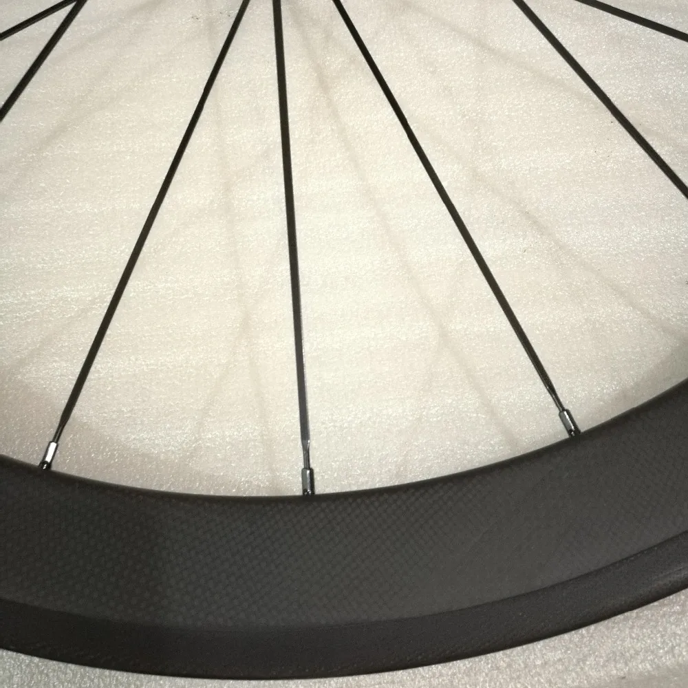 Cheap Custom brand 50mm carbon wheels 700C road bike carbon wheelset Novatec 271sb bicycle wheels 4