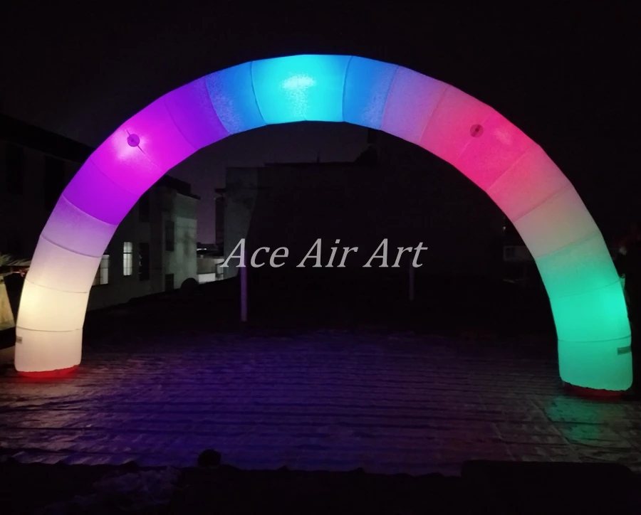 

come with air blower wonderful Inflatable glow arch with color changing led lights