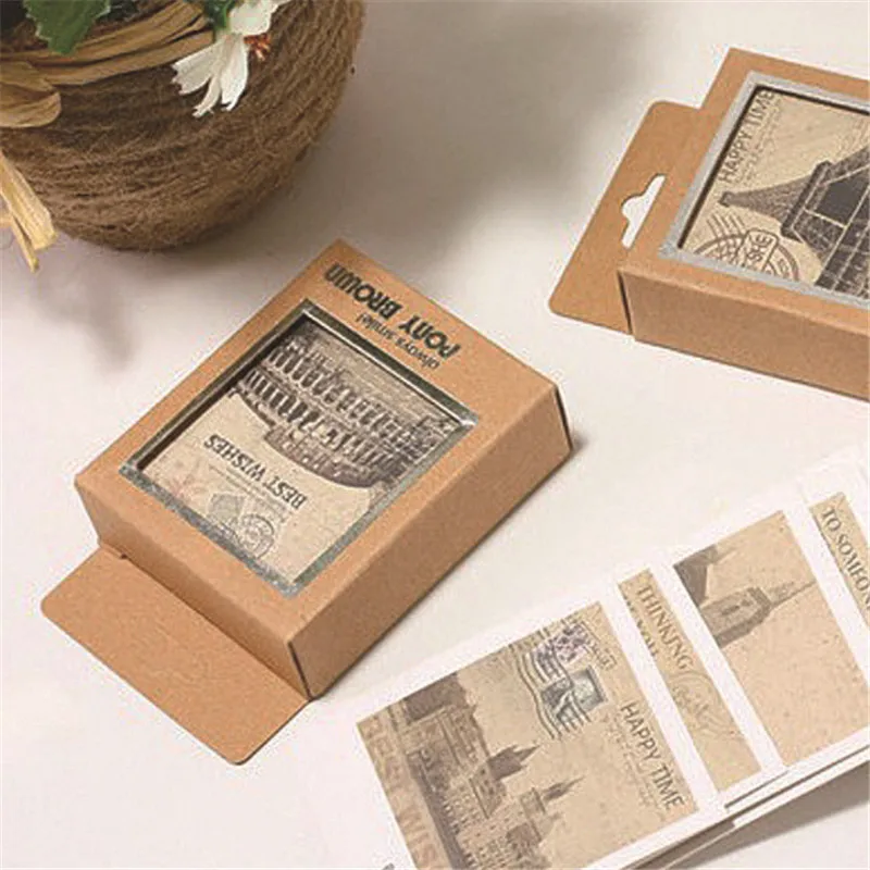 

40 pcs/box retro europe landscape mini Greeting Card Postcard Birthday Letter Envelope Gift Card Message Word Stationery Card