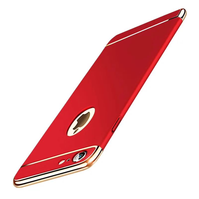 Luxury Hard Case For iPhone 8 7 6 6S 5 5S Back Cases Cover Full Coverage Removable 3 in 1 Case For iPhone X Phone Bag Fundas 1-plus-5-cover : image Luxury Hard Case For iPhone 8 7 6 6S 5 5S Back Cases Cover Full Coverage Removable 3 in 1 Case For iPhone X Phone Bag Fundas 1-plus-5-cover