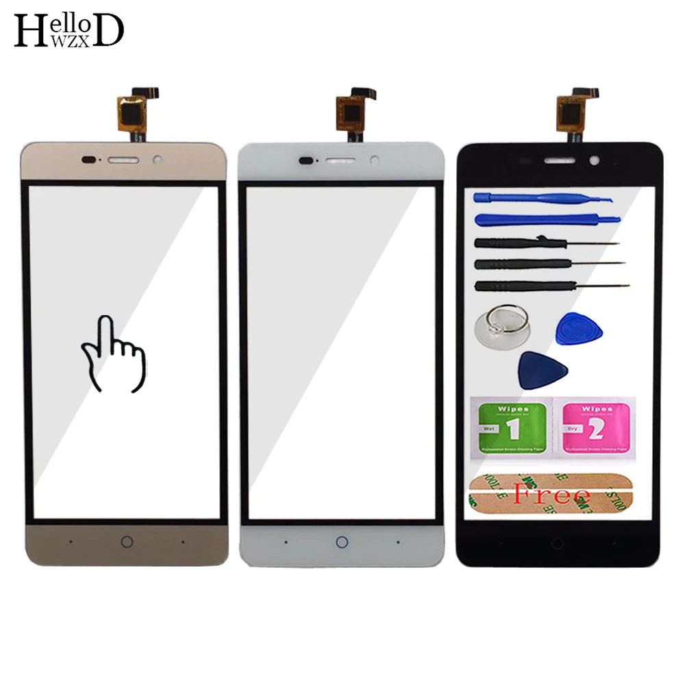 

Touch Screen Digitizer Panel Lens Sensor For ZTE Blade X3 / Blade D2 / T620 Replace Part Mobile Phone Front Glass Tools Adhesive