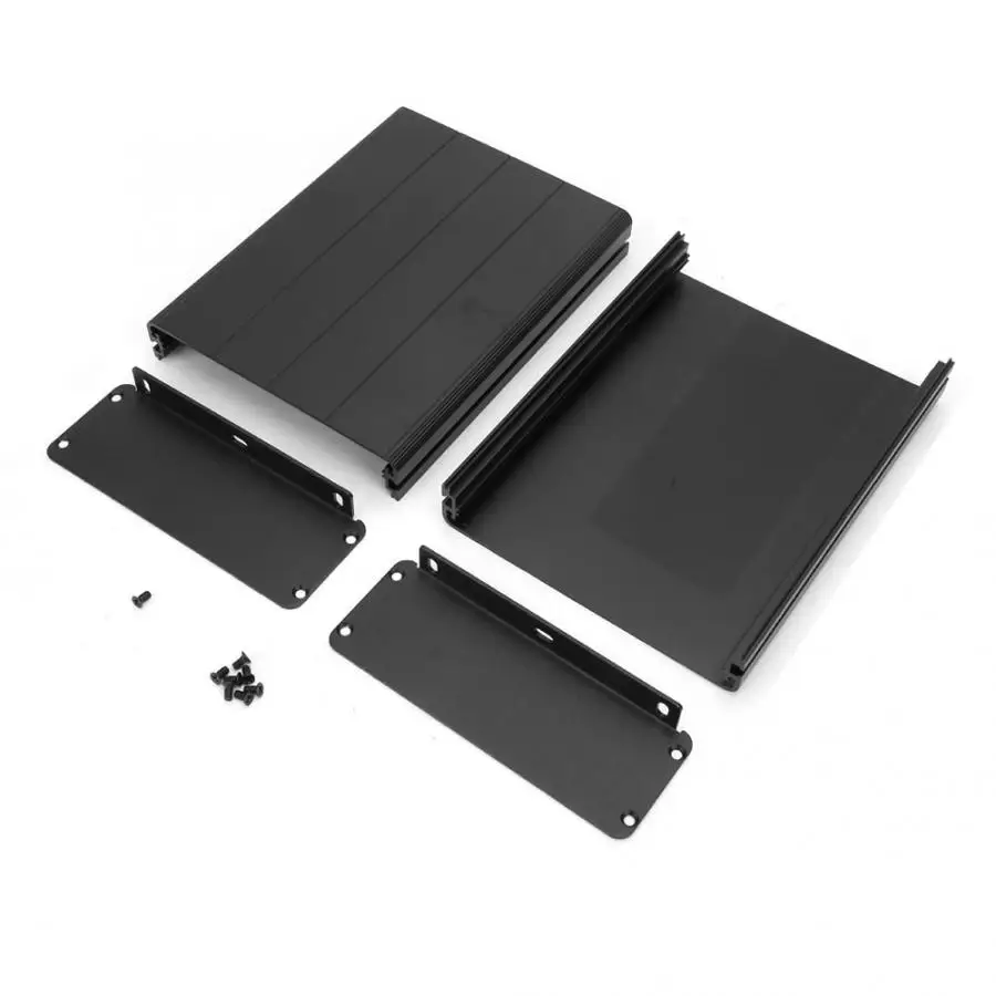 

45*122*160mm Matte Black Box Extruder Aluminum Alloy Shell GPS Case Enclosure Scrub for Wiring