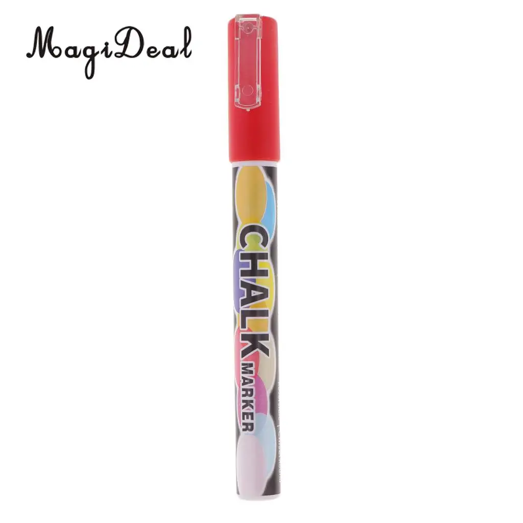  Liquid Chalk Markers Chalk Pens For Chalkboard, Whiteboard, Blackboard, Window, Glass, LED Board 3mm Reversible Tip