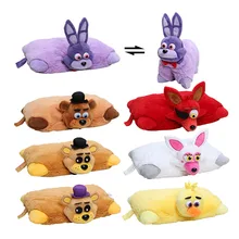 Jogo de cinco noites no freddy de pelúcia quente travesseiro de apoio de ouro freddy fazbear fnaf brinquedos de pelúcia travesseiros família brinquedos de reforço
