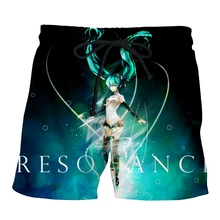 PLstar Космос летние мужские повседневные шорты 3d Аниме Vocaloid Hatsune Miku милые брюки для женщин/мужские шорты дропшиппинг