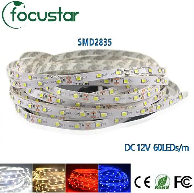 Горячая Продажа AC 12 В SMD2835 Гибкие СВЕТОДИОДНЫЕ Газа 5 М/лот Белый/теплый