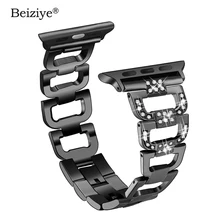 Diamond Stainless Steel Strap For Apple Watch Bands 44mm 40mm 38mm 42mm Wrist Bracelet Belt For iWatch Series 4 3 2 1 Watchband