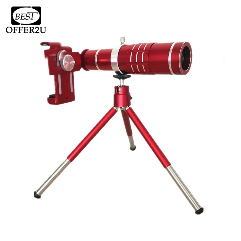 

Universal Red 18X Optical Phone Camera Lenses Telescope Lens Telephoto Zoom Lentes For iPhone 4 4s 5 5s 5c SE 6 6s 7 Plus