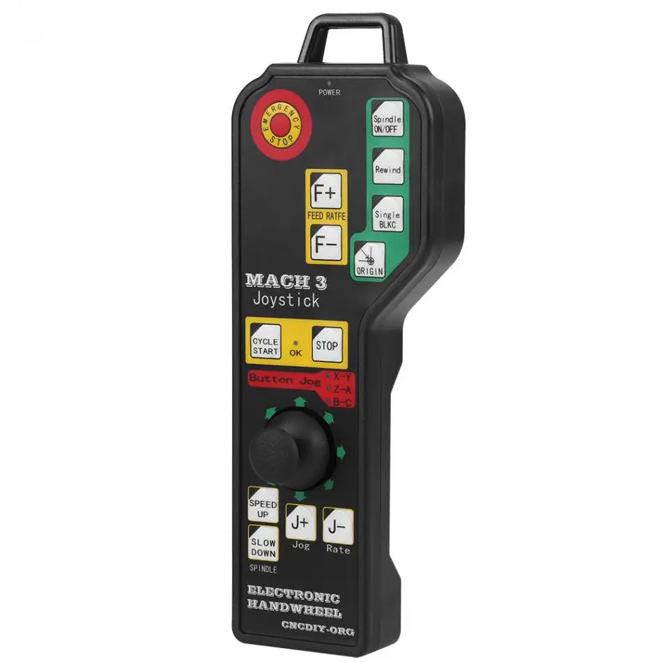 

6-axle Control for Mach3 CNC Engraving Machine Manual Controller USB Connector Interface Board Pulse Generator New
