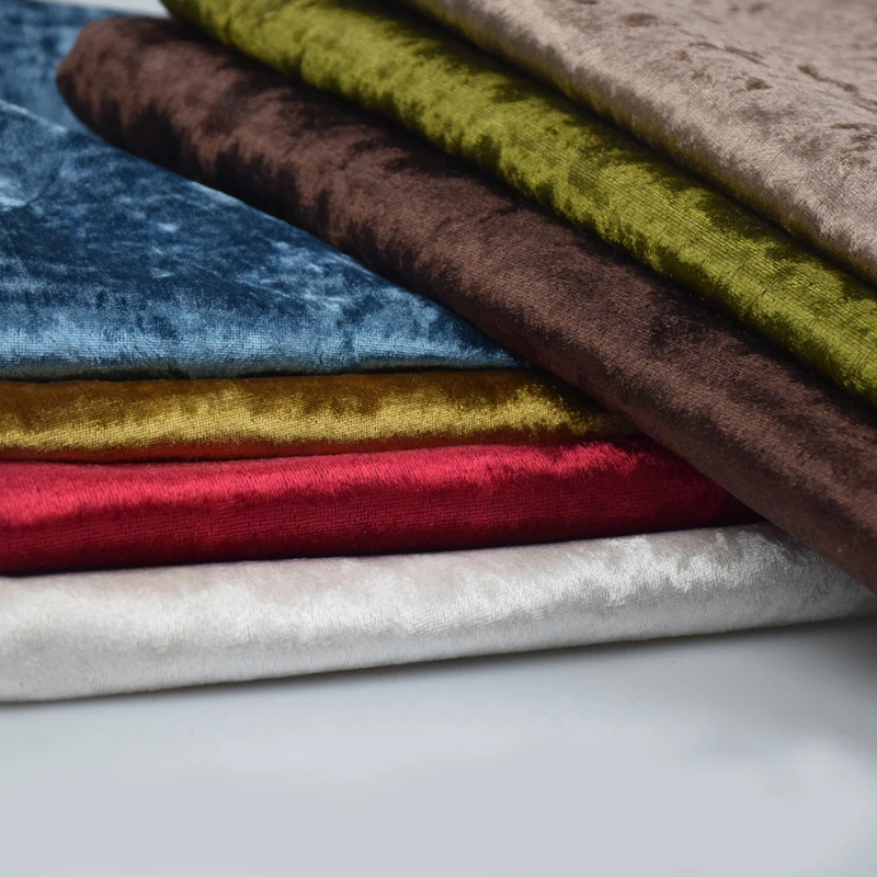 High Quality Crushed Velvet Fabric Ice Shining Effect Super Soft