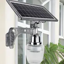 6 Вт светодиодный уличный светильник на солнечной батарее с датчиком движения, светодиодный светильник для двора/интегрированный уличный светильник, садовый светильник, настенный светильник