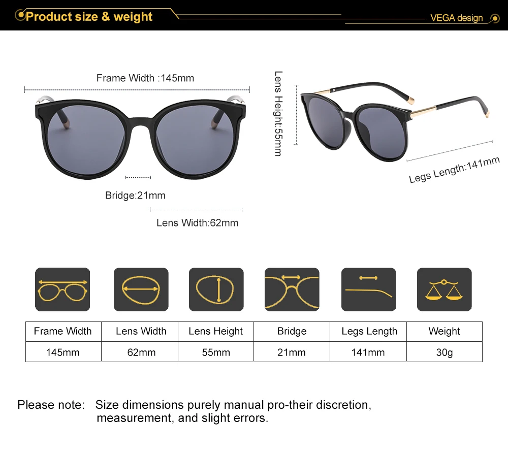 VEGA Eyewear Fashion Oval Oversized Sunglasses Women Cat Eye Glasses Ladies Big Mirrored Sun glasses Cateye 2019 225 (4)