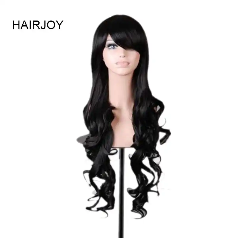 HAIRJOY синтетический парик для волос для женщин 80 см длинные волнистые парики 10 цветов в наличии БЕСПЛАТНАЯ ДОСТАВКА - изображение