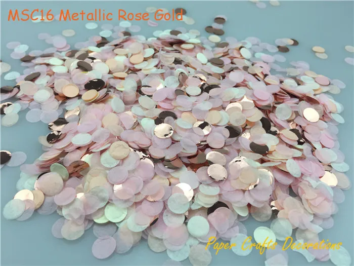1cm Metallic rose gold 10g