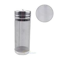 300 микрон из нержавеющей пивной бочонок сухой фильтр от насекомых надежная домашняя пивоварня 70 мм x 180 мм сетчатый фильтр гранул хоп сетчатый фильтр