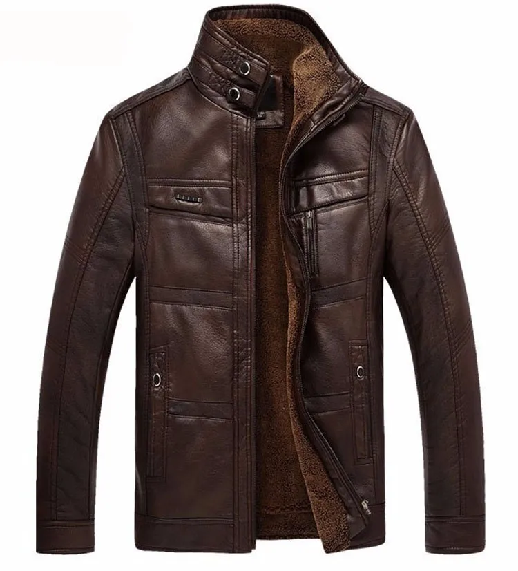 Кожаная куртка для мужчин пальто для будущих мам 5XL бренд высокое качество из искусственной кожи Верхняя одежда Бизнес зим