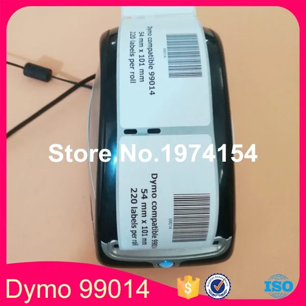 3 рулона 99014 совместимая наклейка с dymo принтер пустой белый стикер этикетки