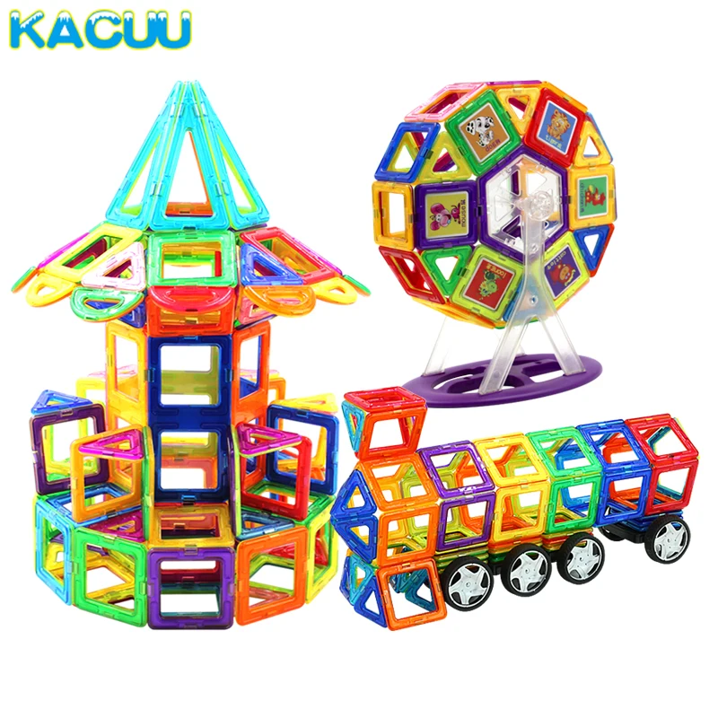 

21-89pcs Big Size DIY Magnetic Blocks Magnetic Constructor Kids Magnet Designer For Children Gift Educational Toys For Boys Girl