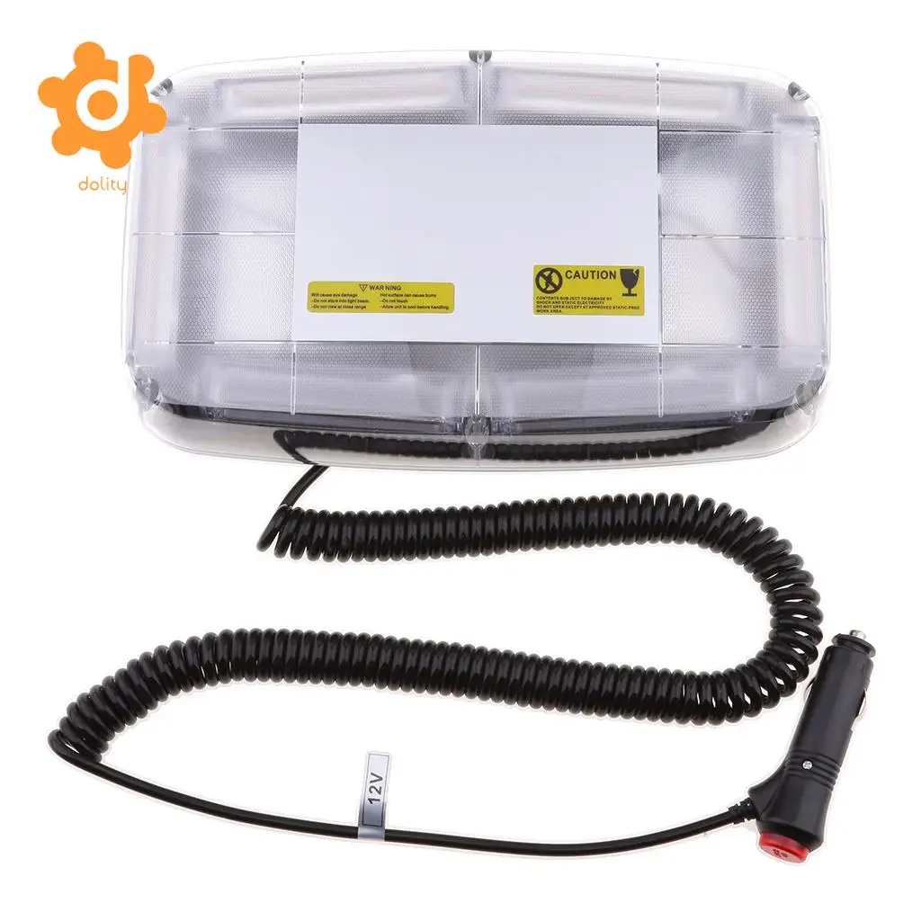 Car Truck Roof Top Emergency Warning Flash LED Strobe Light Magnetic Base