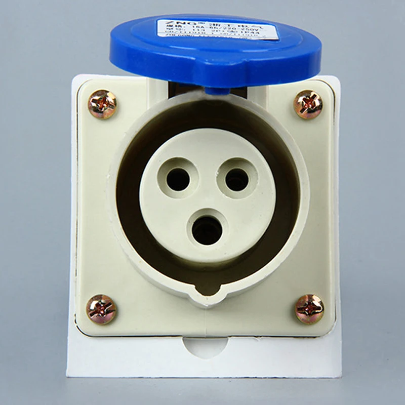 

3P 16A ZNG-113 32A ZNG-123 250V Industrial Socket Plugs Outlets for Electric Motor Complete Set of Equipment