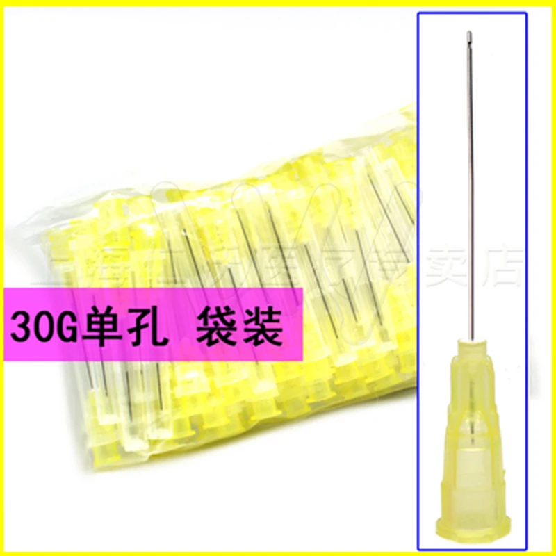 100 шт./пакет зубные Endo ирригационная игла наконечник 25 г/27 г/30GA 30 г торцевое боковое отверстие эндо-шприц