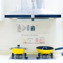 Cute Cartoon DIY Wall Art Decal Kitchen Stickers Waterproof And Proof Oil Sticker Decoration Oven Dining Wallpapers Home Decor