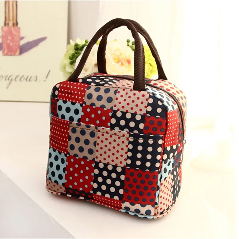 

Hot Sale Thermal Insulated Tote Picnic Lunch Cool Nylon Cloth Bag Waterproof Cooler Box Zipper Handbag Pouch For Family 10May 30