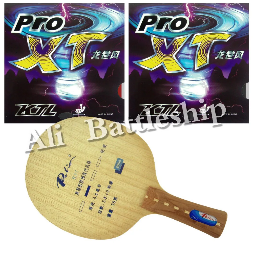 

Original Palio R57 Blade with 2x KTL Pro XT Rubbers for a Table Tennis Racket PingPong Paddle