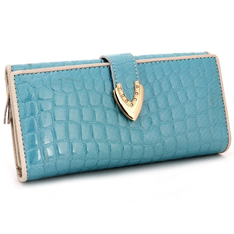 

Billeteras Free Shipping 2017 Famous Brand Designer Genuine Leather Organizer Bag Long Style Luxury Experience Women Wallets