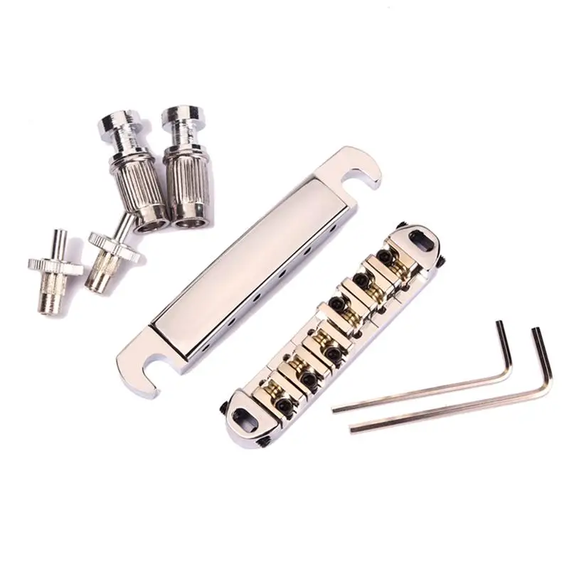 

Locking Tune-o-matic Guitar Roller Saddle Bridge