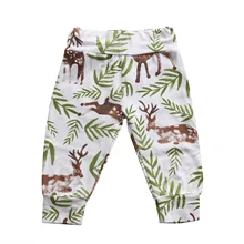 США, малыш новорожденный младенец, детские штаны для мальчиков и девочек, повседневные штаны, леггинсы, штаны с принтом листьев, штаны для малышей на Рождество