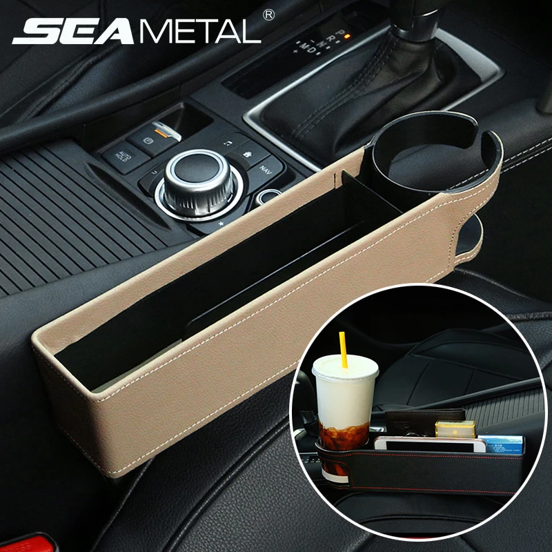 

Car Organizer Seat Crevice Storage Box Auto Portable Multi-function Leather Box Universal Auto In Interior Accessories Products