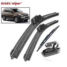 Erick es Limpiaparabrisas delante y limpiaparabrisas traseros Set Kit para Ssangyong Rexton MK1 2002, 2003-2016, 2017 parabrisas 20