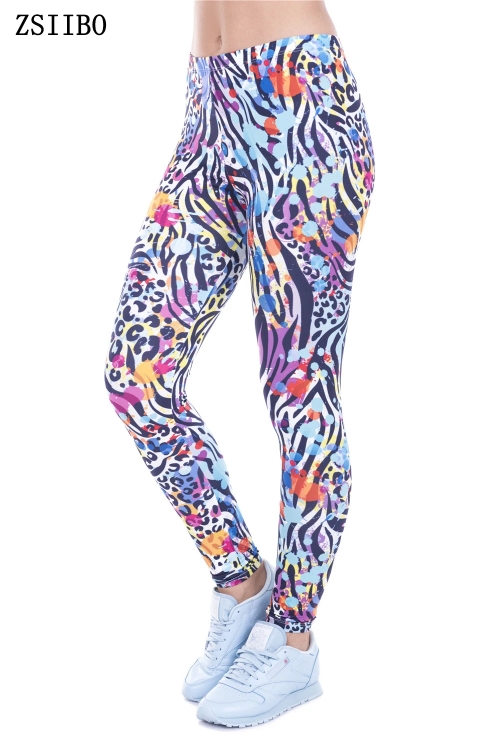 Леггинсы женские с круглым принтом омбре и высокой талией|leggins slim|leggings aztechigh waist