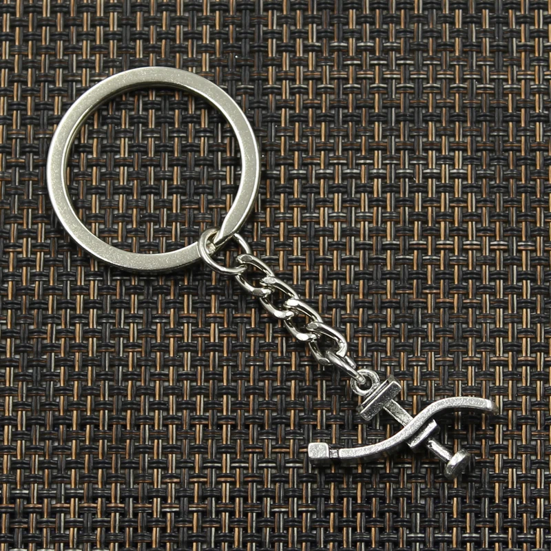 New Fashion Keychain 20*24mm dentists bed treatment center Pendants DIY Men Jewelry Car Key Chain Ring Holder Souvenir For Gift