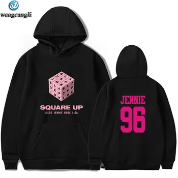 

KPOP Blackpink Girl's Group Sweatshirt Hoodies Women Men Spring Autumn Oversized Hoodie Long Sleeve Jacket Coat Clothes Moletom