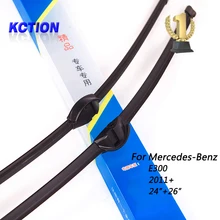Car Windshield Wiper Blade For Mercedes Benz E300(2011+) , 24″+26″, Natural rubber, Bracketless, Car Accessories