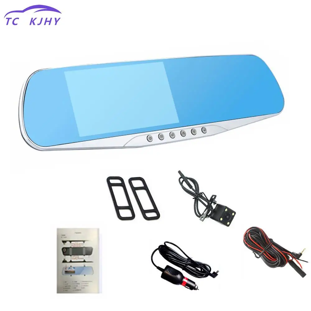 

2018 Auto Night Vision Dual Lens Hd Dash Car Dvr Camera 1080p 4.3 Inch High Definition Car Dash Cam Video Recorder Display