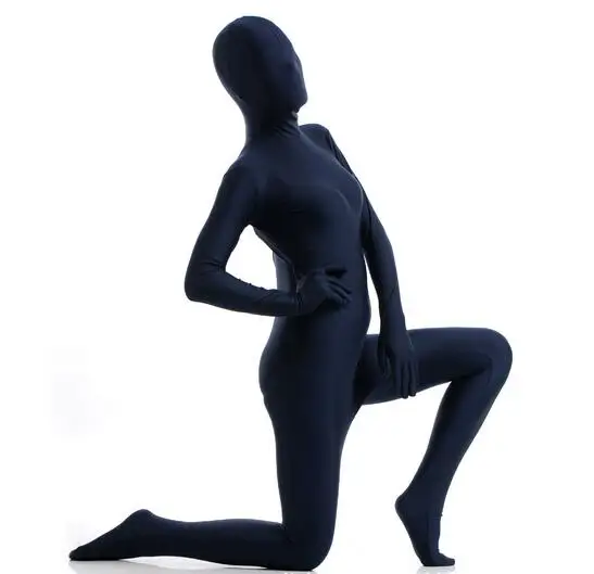 

Sexy Lycra Spandex Zentai Full Body Suit Blinded Long Sleeve Bodysuit Jumpsuit Men Women Catsuit Halloween Zentai Costume