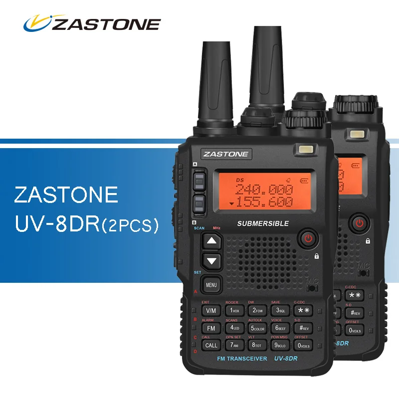 bilder für 2 teile/los UV-8DR Drei Band walkie-talkies 136-174/240-260/400-520 mhz Tragbare Ham CB Radio Transceiver Walkie Talkie für Jagd bilder für 2 teile/los UV-8DR Drei Band walkie-talkies 136-174/240-260/400-520 mhz Tragbare Ham CB Radio Transceiver Walkie Talkie für Jagd