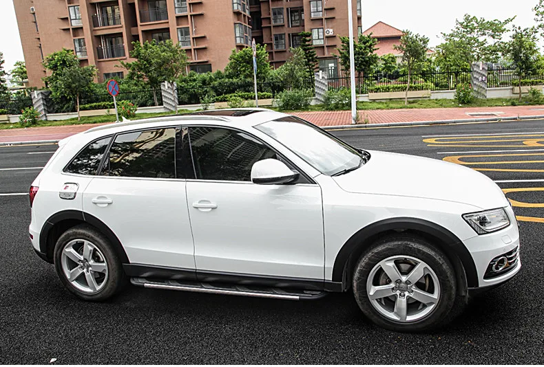 Алюминий Бег шаг в сторону доски Nerf бар для Audi Q5 2009 2010 2011 2012 2013