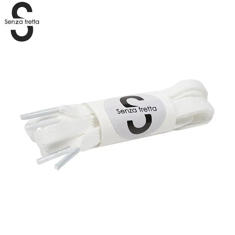 

Senza Fretta Flat Shoelaces Fits for Sneakers Canvas Shoe Laces Men and Women Strings White Shoe Shoelaces 90cm LDD0271