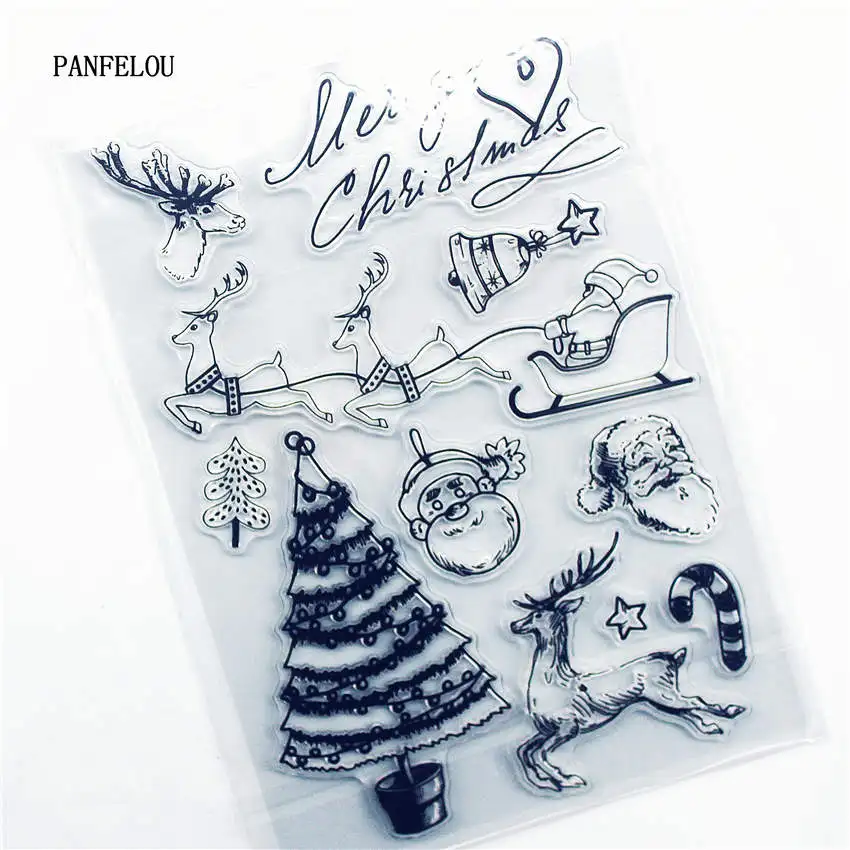 

PANFELOU Lights on the tree Transparent Clear Silicone Stamp/Seal for DIY scrapbooking/photo album Decorative clear stamp sheets