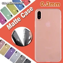 1000 шт 0,3 мм Тонкий сдержанный Матовый Прозрачный мягкий PP ультра крышка для iPhone 11 Pro Max XS XR X 8 7 6 6S Plus чехол