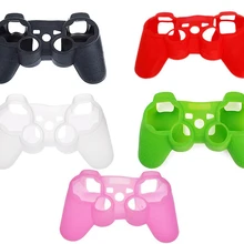 Xunbeifang 100 шт 6 цветов силиконовый чехол Защитный контроллер кожного покрова для PS3