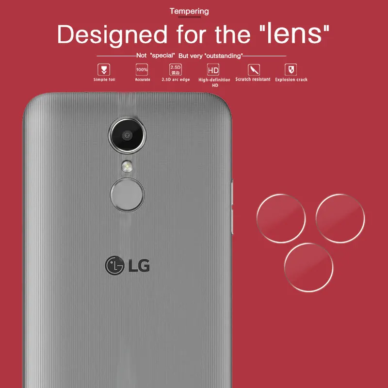 Ультра-тонкая задняя камера Объектив Закаленное стекло пленка для LG K7 (2017) X230